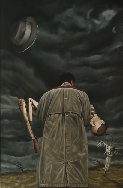 La morte di pinocchio - a Paint Artwork by Carlo Piterà